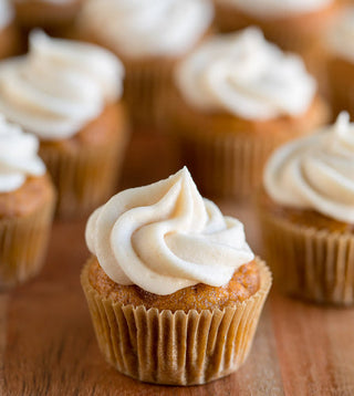 HOMEMADE PUMPKIN + CARROT DOG CUPCAKES