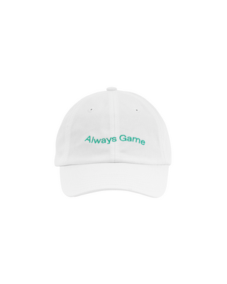 ALWAYS GAME WHITE DAD CAP