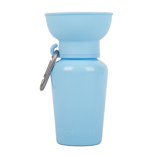Springer Flip Dog Travel Water Bottle Sky Blue