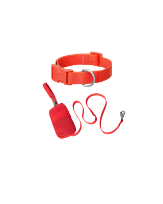 Original Collar + Dog Walk Bag with Leash