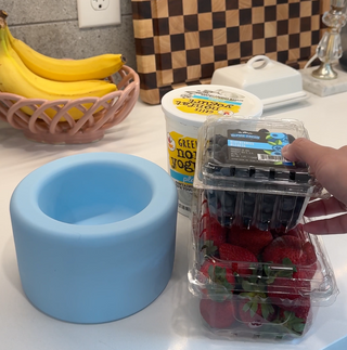 Strawberry Blueberry Yogurt Ice Bowl