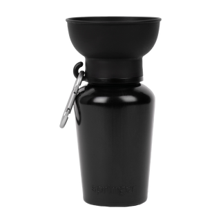 Springer Flip Dog Travel Water Bottle Springer Black