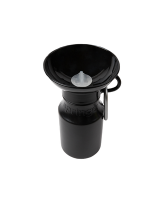 15oz Mini Springer Dog Travel Bottle Black