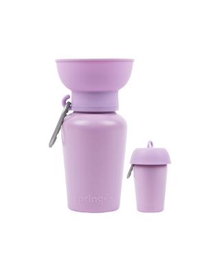 20oz Flip Springer Dog Travel Bottle Lilac