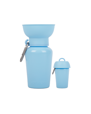 20oz Flip Springer Dog Travel Bottle Sky Blue