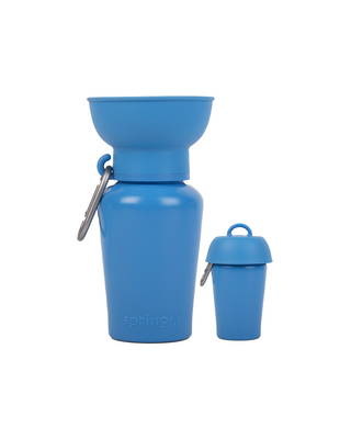 20oz Flip Springer Dog Travel Bottle Blueberry