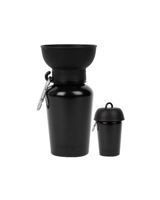 20oz Flip Springer Dog Travel Bottle Black