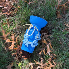 Personalized 20oz Flip Travel Dog Water Bottle