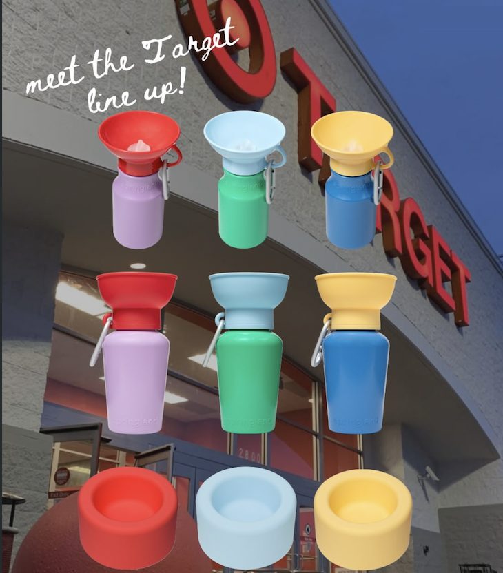 Meet the Target lineup — Springland travel dog water bottles and bowls